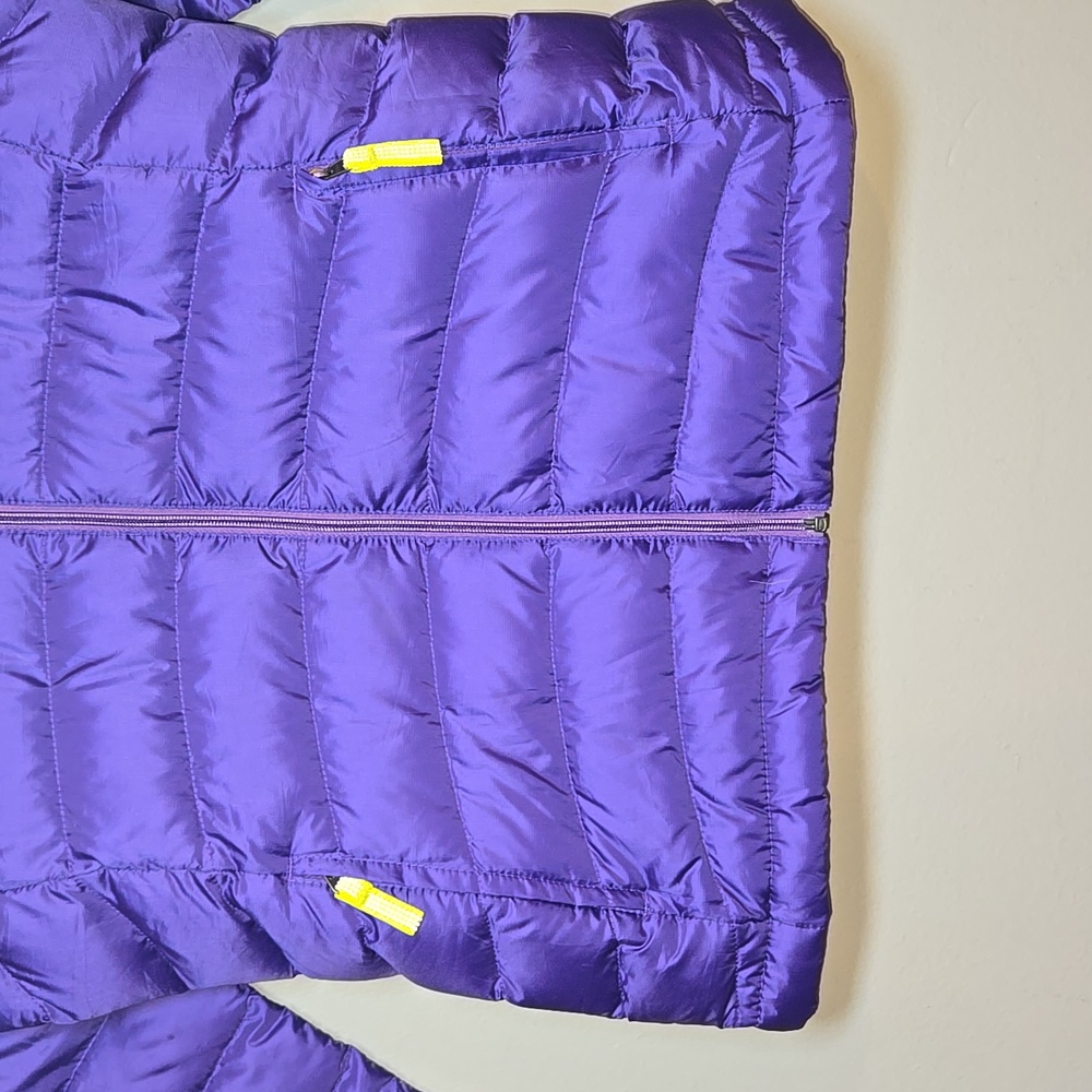 Patagonia Girls 75% Fill Duck Down Puffer Large Purple Jacket Size 12 - Picture 4 of 13